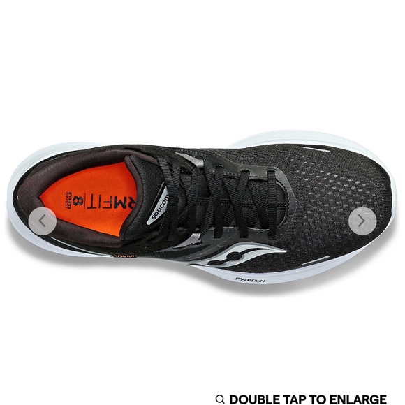 Saucony Ride 16 Black Womens - Picture 10 of 11